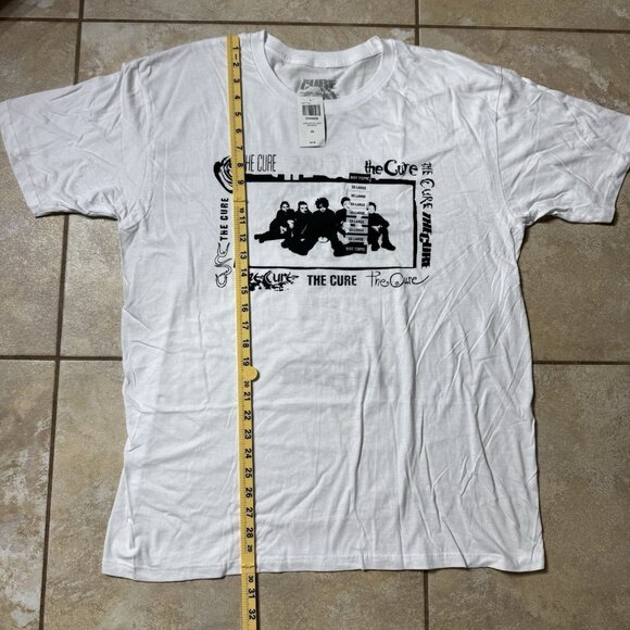 The Cure Logos Two-Sided Womens 2XL White T-Shirt New - Picture 5 of 8